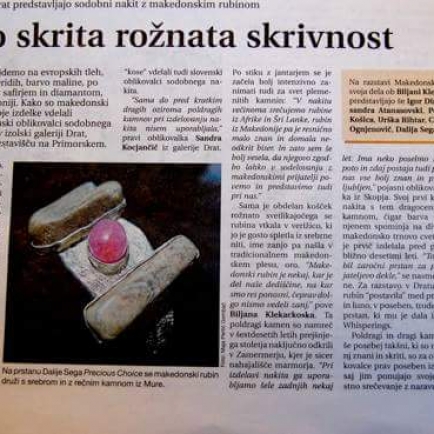 Otvoritev razstave Makedonski rubin, Izola